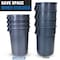 Magnum Tool 32 Gallon Trash Can, Construction Grade, Heavy Duty Plastic (2 Pack) CMTC-C000-32G02 - alternate 3