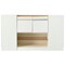 Homeroots 33" White Wood And Glass Six Drawer Island Vanity Dresser 653109 - alternate 1