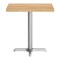 Flash Furniture Bennett 24 in x 30 in Solid Wood Indoor Tabletop in Natural with 22 in x 22 in Dining Height GSF-REC2430-NAT-T2222S-GG - alternate 9