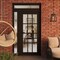 Vdomdoors Front Exterior Prehung Metal-Plastic Door Clear Glass / MANUX 8355 Matte Black / Office Commercial MANUX8355EXD-BLK-W36+16xH80+14-RH-I - alternate 4