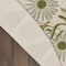 Homeroots 5' Ivory Green And Dark Green Round Floral Indoor Outdoor Area Rug 548140 - alternate 6