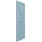 Ekena Millwork True Fit PVC Two Equal Panel Farmhouse Fixed Mount Shutters w/ Z-Bar, Peaceful Blue , 18W x 46H, PR TFP102FH18X046SB - alternate 8