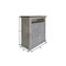 Homeroots 39" Gray Solid Wood Three Drawer Chest 524586 - alternate 6