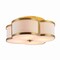 Jonathan Y Quatrefoil 18" Scalloped Shade Metal Classic Glam LED Flush Mount, Brass Gold JYL9508B - alternate 1