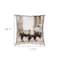 Homeroots 18" Brown And Cream Bison Linen Throw Pillow Cover 608176 - alternate 4
