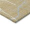 Homeroots 8' Gold And Beige Round Abstract Washable Indoor Outdoor Area Rug 601124 - alternate 6