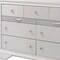 Homeroots 63" White Manufactured Wood Nine Drawer Triple Dresser 490469 - alternate 2