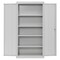 Sandusky Lee Shelving Storage Cabinet, 72 in H, 36 in W, 18 in D, Swing, Keyed, Gray, 4 Shelves, 0 Drawers CA41361872-05 - alternate 7