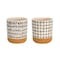 Homeroots Set of Four Cream Dolomite 3 Ounce Round Pot Planters, 4PK 517965 - alternate 6