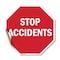 Signmission Stop Accidents, 10 Inch X 10 Inch, Vinyl Decal OC-D-10-305 - alternate 1