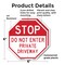 Signmission Stop Do Not Enter Private Driveway, 6 inch X 6 inch, Plastic Sign, 2PK OC-P-2PACK-6-278 - alternate 5