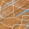 Homeroots 8' Terra Cotta Beige And Ivory Round Striped Washable Indoor Outdoor Area Rug 599384 - alternate 7