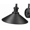 Z-Lite RLM 1-Light Outdoor Wall Light, 12 in W x 11.25 H, Sand Black 5021M-BK - alternate 5