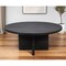 Homeroots 60" Gray Rounded Solid Wood Pedestal Base Dining Table 488706 - alternate 4