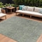 Homeroots 10' X 14' Fern Green And Gray Southwestern Washable Indoor Outdoor Area Rug 587049 - alternate 1