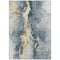 Homeroots 3' X 5' Graphite And Gold Abstract Washable Indoor Outdoor Area Rug 618502 - alternate 7