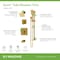 Symmons Duro HydroMersion Double Handle Tub and Shower Trim Kit with Hand Spray (Valve Not Included) 3696BBZ15TRM - alternate 3