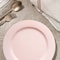 Smarty Had A Party 7.5" Matte Pink Round Disposable Plastic Appetizer/Salad Plates (120 Plates), 120PK 4857PNK-CASE - alternate 7