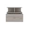 Homeroots 12" Gray Wood One Drawer Floating Nightstand 543697 - alternate 11