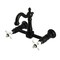 Kingston Brass Two-Handle Wall Mount Bridge Kitchen Faucet, Matte Black KS2440PX - alternate 1