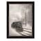 Homeroots Snowy Locomotive 1 Black Framed Print Wall Art 405064 - alternate 1