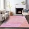 Homeroots 8' X 10' Pink Copper And Ivory Geometric Washable Indoor Outdoor Area Rug 597652 - alternate 4