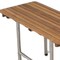 Homeroots 18" X 32" Brown Teak Rectangular Shower Bench 549354 - alternate 3