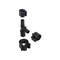 Flair-It PEXLOCK Reducing Pipe Tee with Clamp, 3/4 x 1/2 x 1/2 in, 100 psi Pressure 30824 - alternate 4