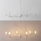 Jonathan Y Shana 35.5" 6-Light Grand Modern Transitional Adjustable Sculptural Wavy Arm Candle-Style Metal LED JYL9558A - alternate 7
