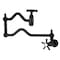 Kingston Brass Wall Mount Pot Filler Faucet, Matte Black KS2100NX - alternate 1