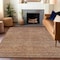 Homeroots 9' X 12' Taupe And Brown Striped Washable Indoor Outdoor Area Rug 615642 - alternate 5