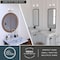 Vaxcel Park Ridge 13 in 2-Light Satin Nickel Bathroom Vanity Fixture, Clear Glass Shade W0526 - alternate 7