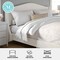 Martha Stewart Amelia King Upholstered Platform Bed with Curved Headboard and Siderails, Wood Slat Foundation TW-3WDB02-K-OWH-MS - alternate 7