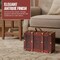 Vintiquewise Wooden Vintage Luggage Trunks - Antique Carry on Suitcase Storage Box with Hinged Lids, PK2 QI003013.2 - alternate 6