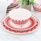 Martha Stewart 12 Piece Round Bamboo Fiber Dinnerware Set in Red 136005.12 - alternate 5