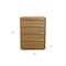 Homeroots 32" Natural Solid Wood Four Drawer Dresser 555429 - alternate 9