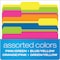Pendaflex Twisted Glow File Folders, Letter Size, Assorted Colors, 1/3 Cut, 12PK 40526 - alternate 5