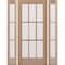 Doornmore G109, 65.25" x 82" ( 36" Door + 2x12" Side) Left Hand, Mahogany SDL 9 Lite Exterior Door G109-SW-3680-G103-SL_1-2_LI - alternate 1