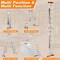 Wrightmaster 20 ft. Aluminum Multi-Position Ladder w/ Wheels and Stabilizer Bar, 330 lbs. Load Capacity, Orange ZOR-20FT-OR - alternate 6