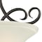 Westinghouse Two-Light Indoor Semi-Flush Ceiling Fixture Dunmore ORB Frstd Gls 6306500 - alternate 3