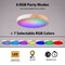Vaxcel Everette 16.5-In. LED Flush Mount Ceiling Light, White and Natural Wood, RGB, Remote C0361 - alternate 8