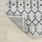 Jonathan Y Ourika Moroccan Geometric Textured Weave Cream/Black 3 ft Square Indoor/Outdoor Area Rug SMB108I-3SQ - alternate 6