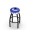 Holland Bar Stool Co 30" Blk Wrinkle Vancouver Canucks Swivel Bar Stool, Chrome Ring L8B3C30VanCan - alternate 1