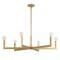 Jonathan Y Darcy 35" 6-Light Grand Modern Industrial Adjustable Geometric Architectural Square-Arm Candle-Style JYL9561A - alternate 9