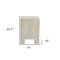 Homeroots 20" Beige Faux Stone Square End Table 556510 - alternate 7