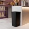 Regal Altair 23 Gallon Square Gray Plastic Trash Can, Vent Channel Design ZR-TC-100-SQ23BK - alternate 5