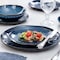 Elama Samara 12 Piece Stoneware Dinnerware Set in Blue ELM-SAMARAB - alternate 5
