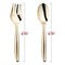 Smarty Had A Party Gold Disposable Plastic Serving Flatware Set - Serving Spoons and Serving Forks (60 Pairs), 120PK 2642-GCS-CASE - alternate 8