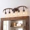 Jonathan Y Wyatt 37.75" 5-Light Southwestern Bohemian Resin/Seeded Glass Faux Antler LED Vanity Light, Brown Woo JYL6316A - alternate 6