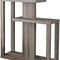 Homeroots 32" Taupe Free form Floor Shelf Console Table With Storage 332833 - alternate 4